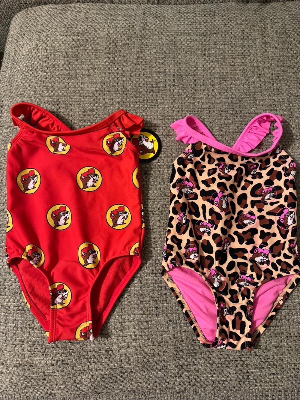Set Of Buc-ees 9-12 Months Baby Girl One Piece Swim Bathing Suits